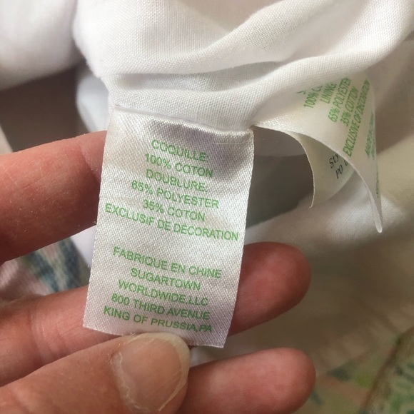 Lilly Pulitzer Girls 8 Light Pink/Green Palms/Monkey Embroidered Shift Dress - Picture 12 of 12